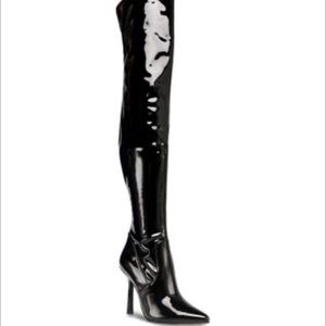 Vanquish Black Patent Leather Steve Madden Boots